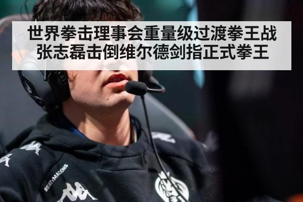 世界拳击理事会重量级过渡拳王战张志磊击倒维尔德剑指正式拳王